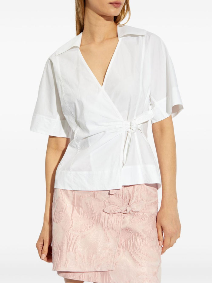 Ganni Shirts White Cotton