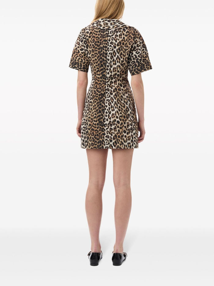 Ganni Dresses Brown Cotton