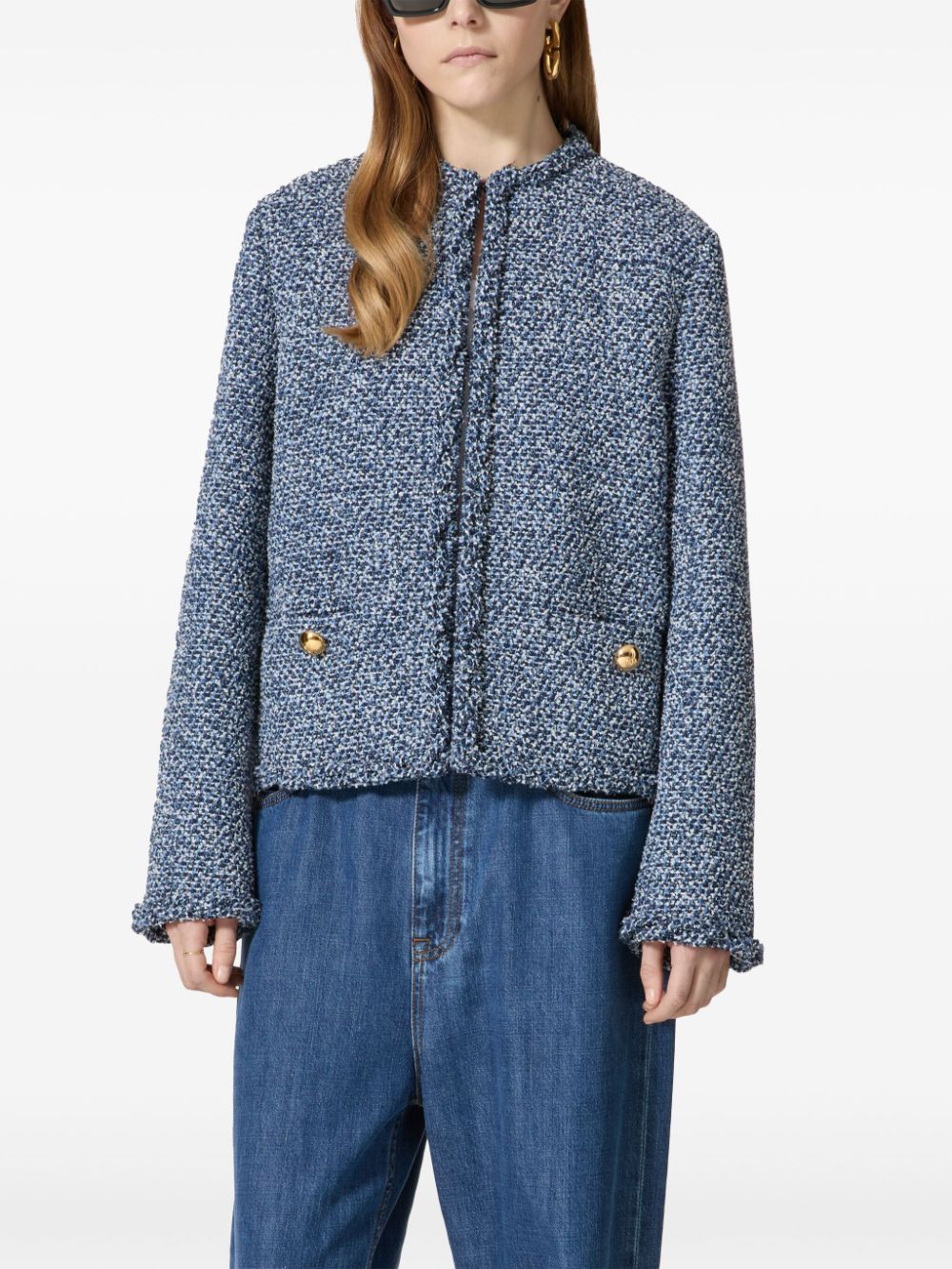 Valentino Jackets Clear Blue Outer: Fabric Lining: Cupro