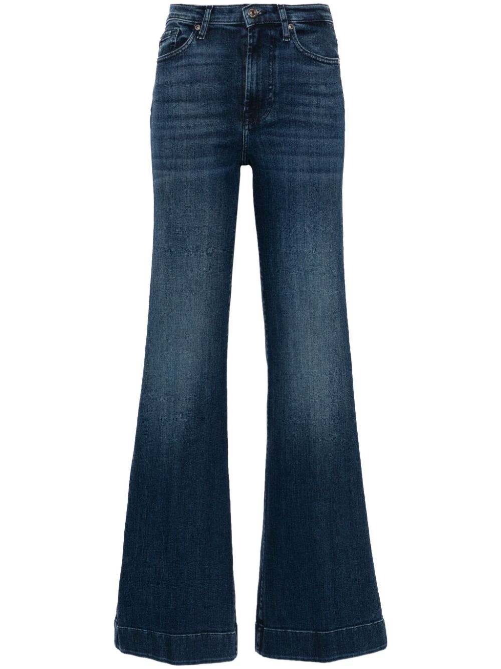 Seven Jeans Blue Cotton Elastane