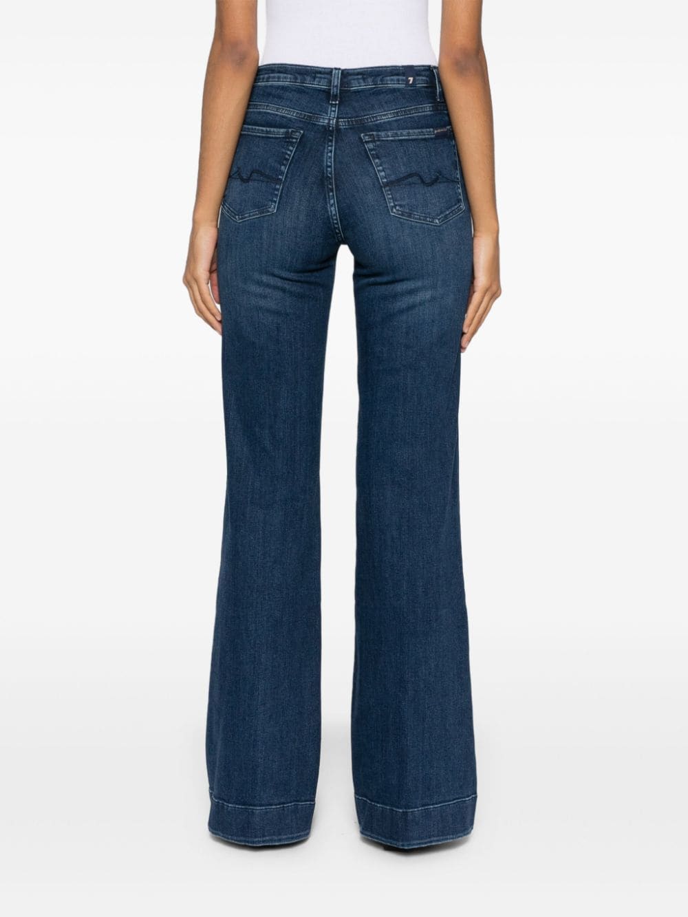 Seven Jeans Blue Cotton Elastane