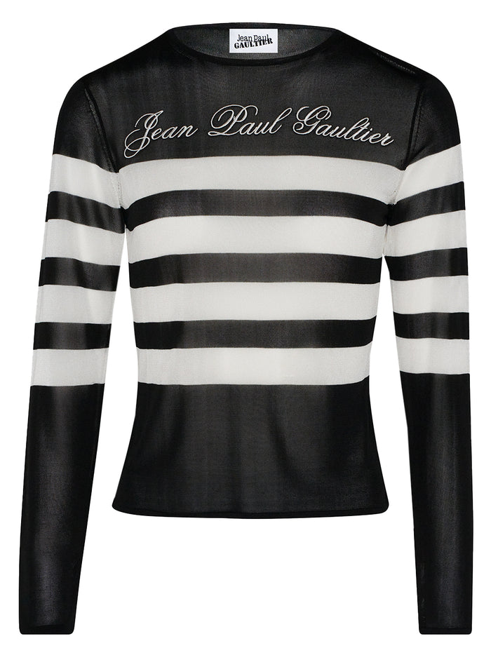 Jean Paul Gaultier Top Black Viscose Polyamide