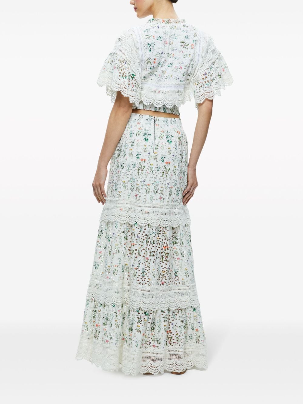 Alice + Olivia Skirts White Cotton