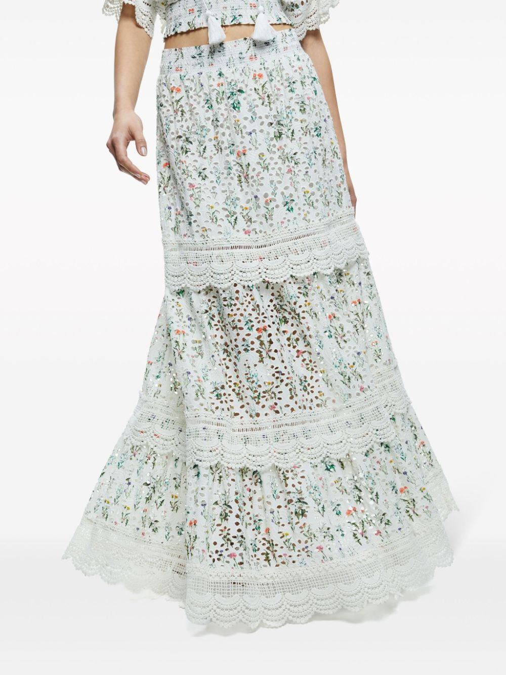 Alice + Olivia Skirts White Cotton