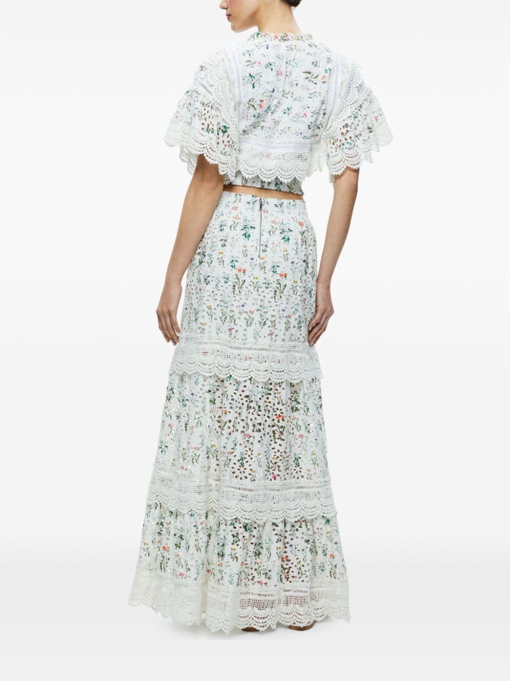 Alice + Olivia Top White Cotton