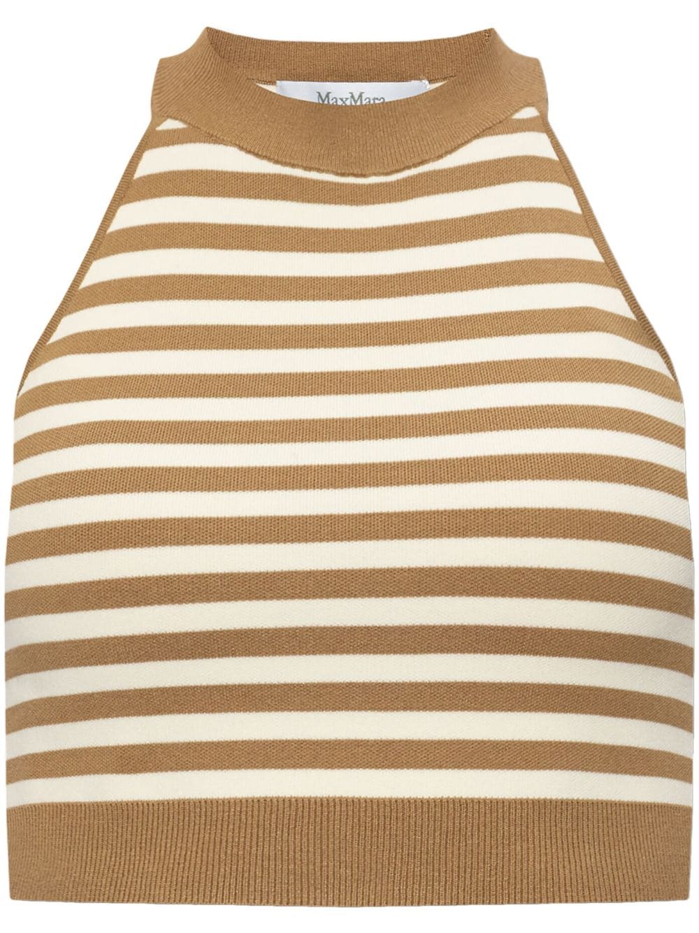 Max Mara Top Beige Viscose Polyester