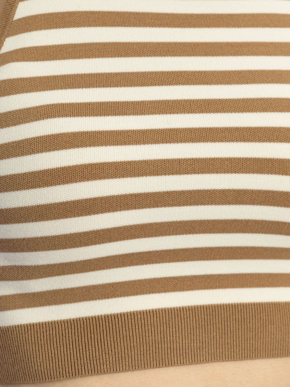 Max Mara Top Beige Viscose Polyester