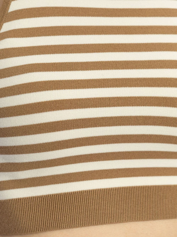 Max Mara Top Beige Viscose Polyester