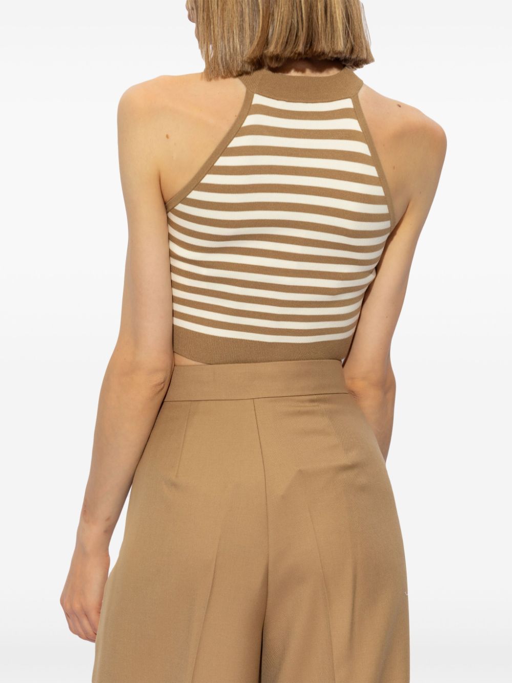 Max Mara Top Beige Viscose Polyester