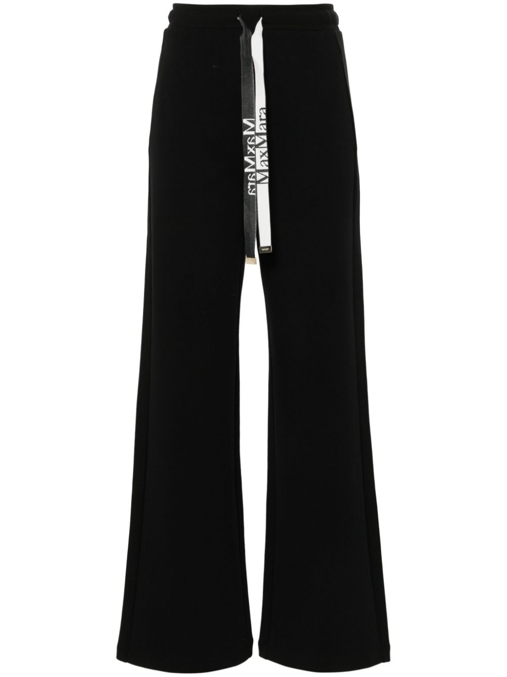 S Max Mara Trousers Black Cotton Polyester