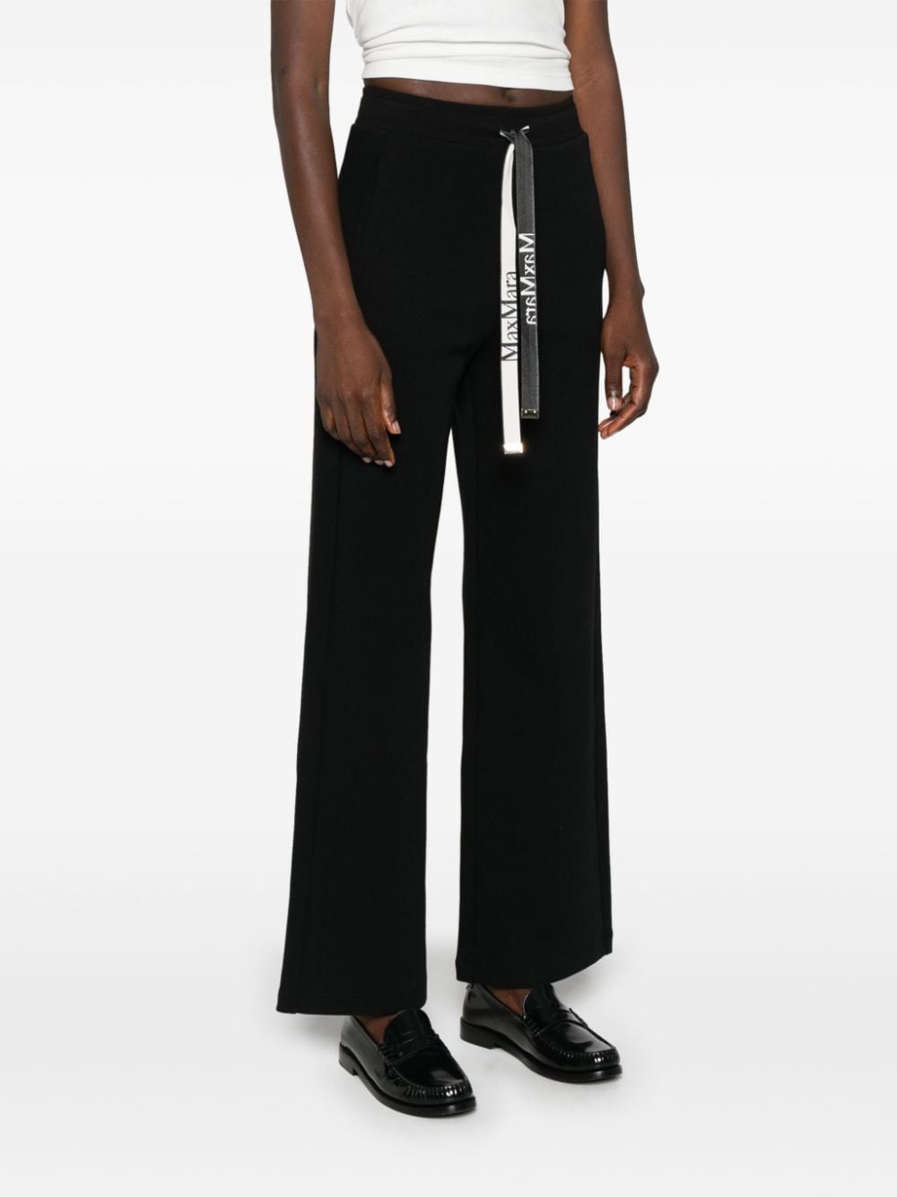 S Max Mara Trousers Black Cotton Polyester