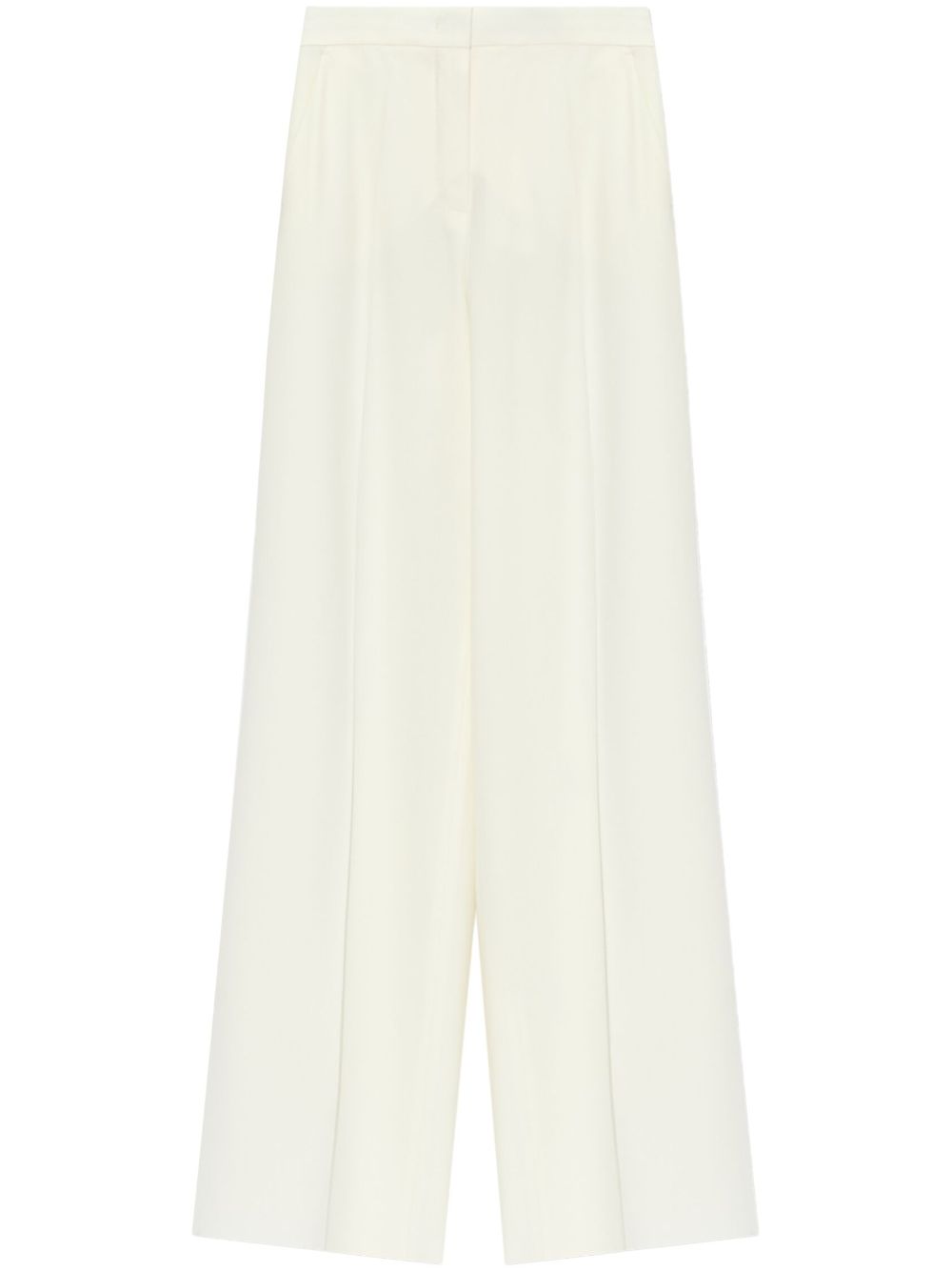 Max Mara Trousers White Virgin Wool