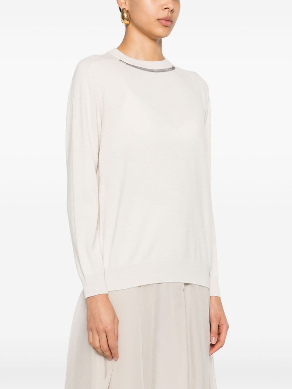 Brunello Cucinelli Sweaters Crema Cashmere