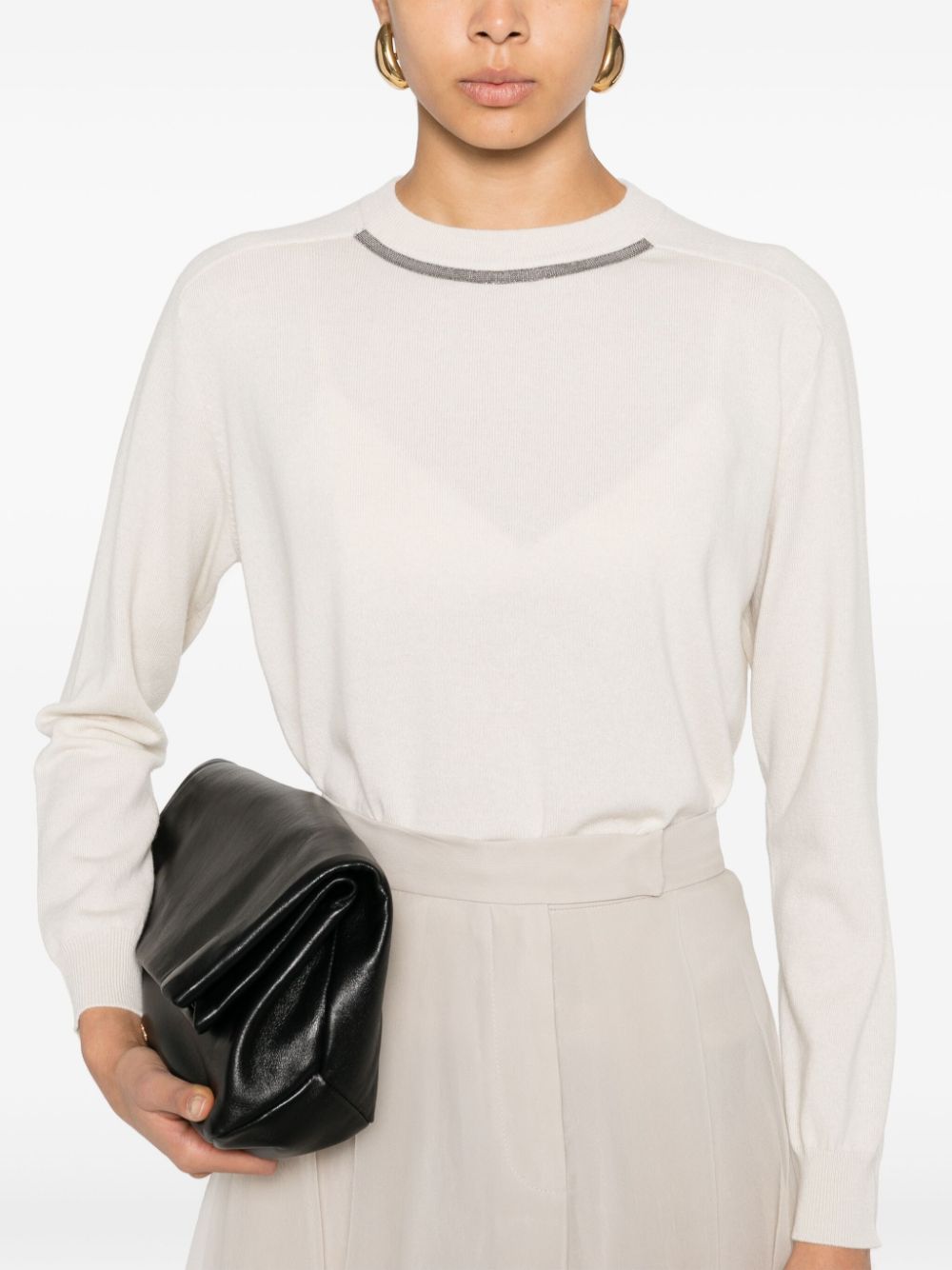 Brunello Cucinelli Sweaters Crema Cashmere