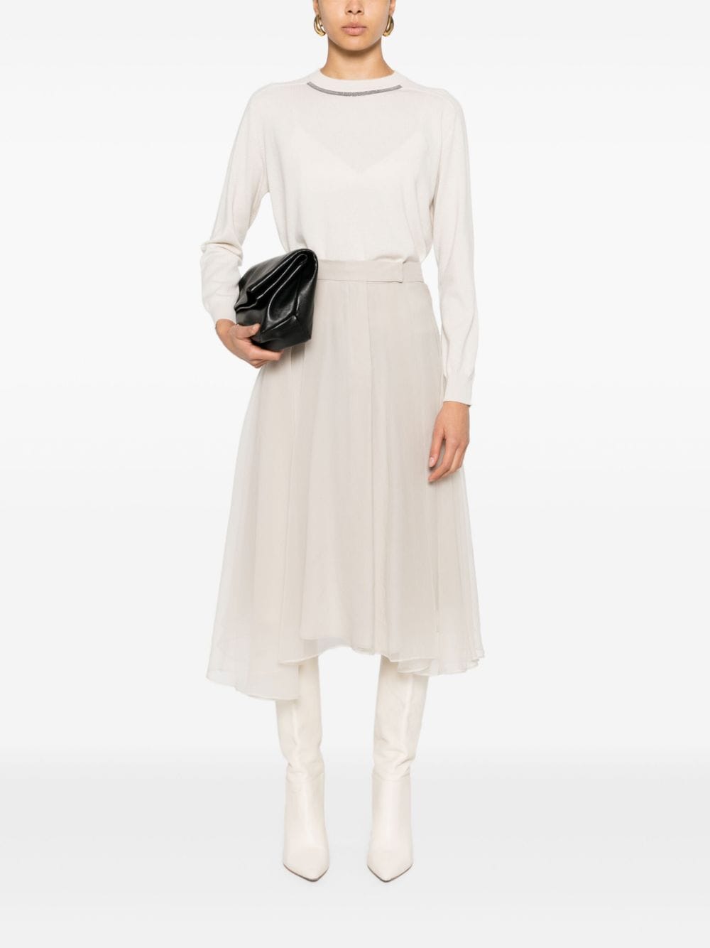 Brunello Cucinelli Sweaters Crema Cashmere