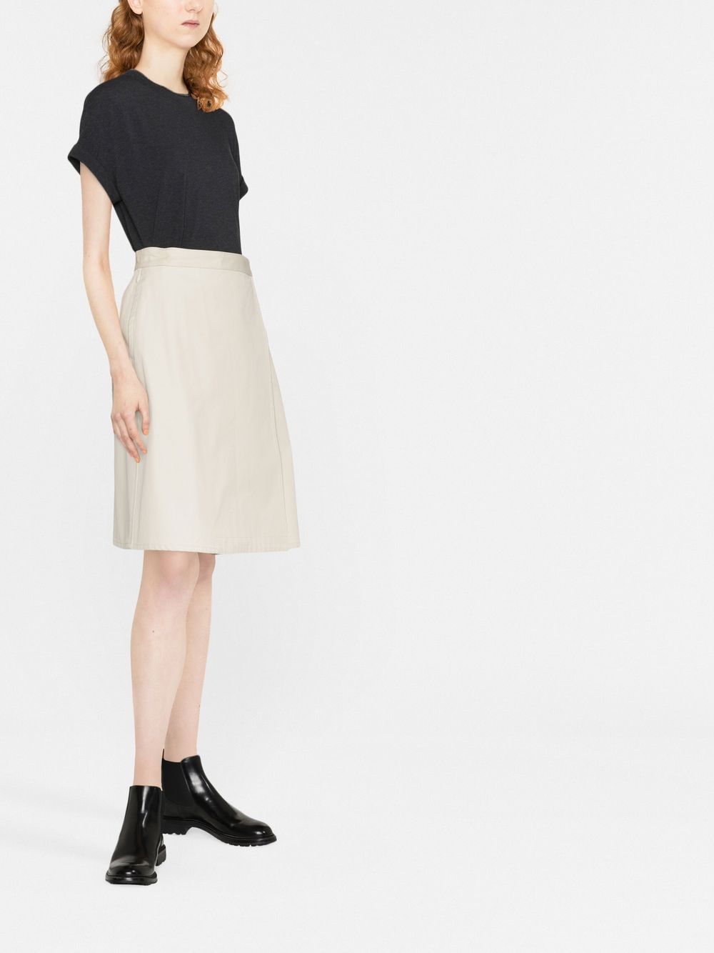 Brunello Cucinelli T-Shirts And Polos Grigio Scuro Cotton Elastane