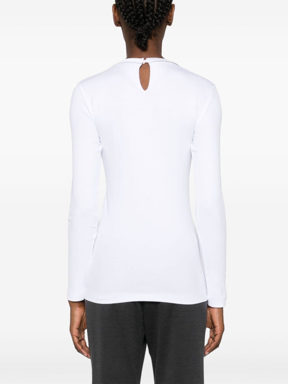 Brunello Cucinelli T-Shirts And Polos Bianco Cotton Elastane