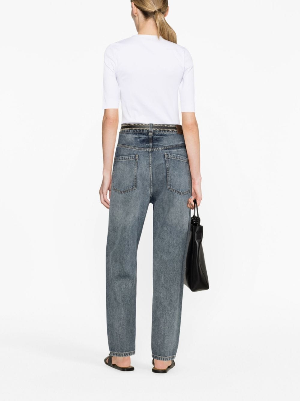 Brunello Cucinelli T-Shirts And Polos Bianco Cotton Elastane