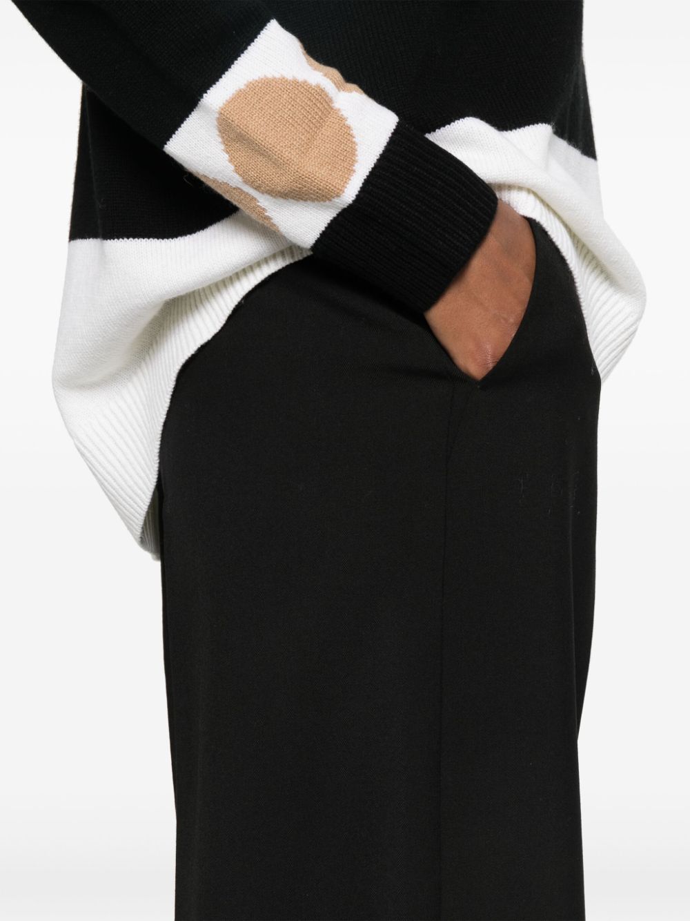 Max Mara Trousers Black Virgin Wool