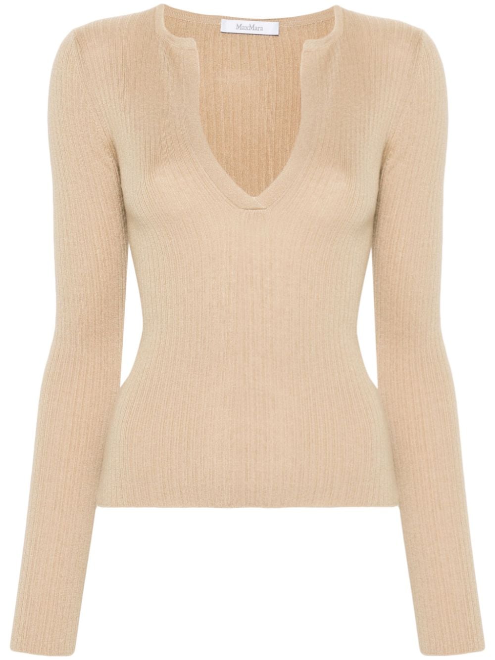 Max Mara Sweaters Beige Silk Cashmere
