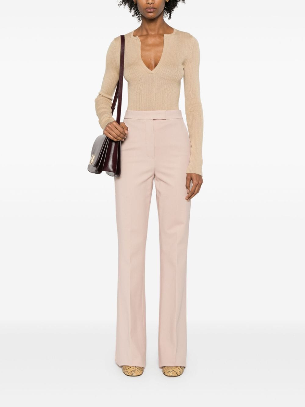 Max Mara Sweaters Beige Silk Cashmere