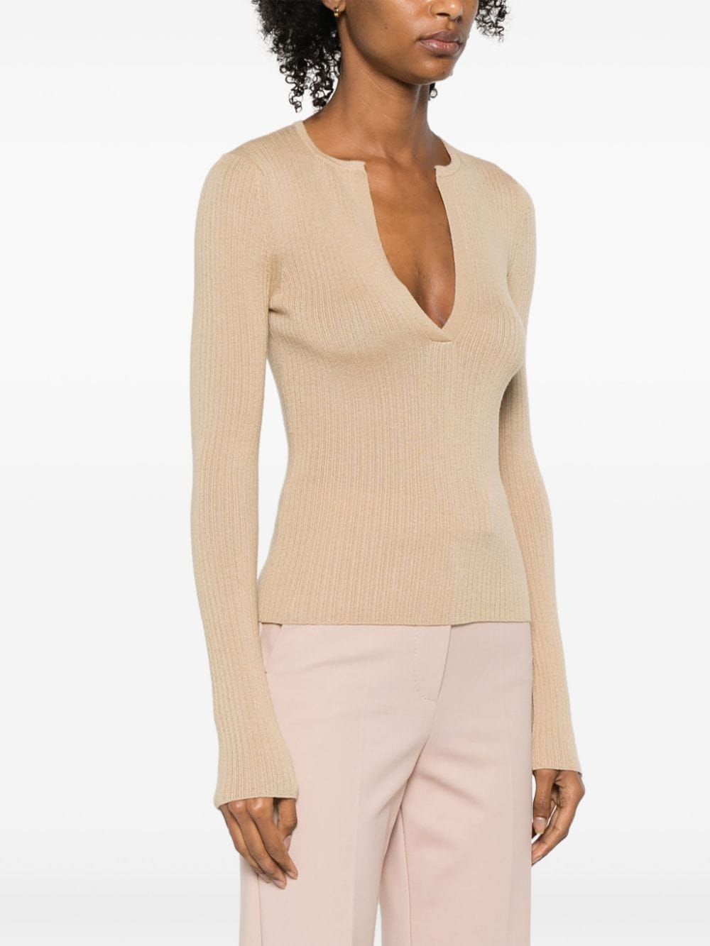Max Mara Sweaters Beige Silk Cashmere
