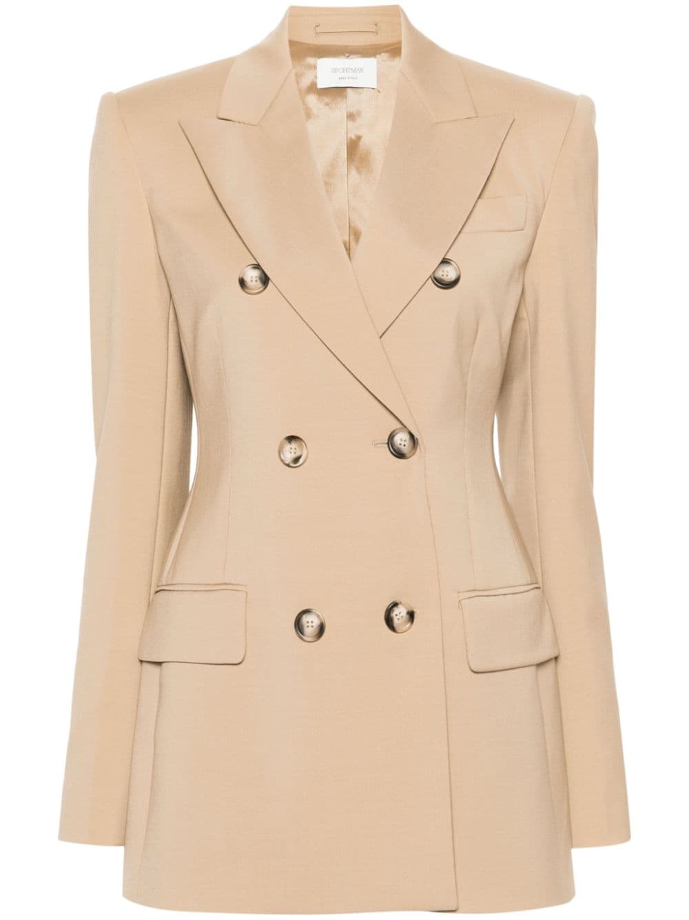 Sportmax Pre Jackets Beige Virgin Wool
