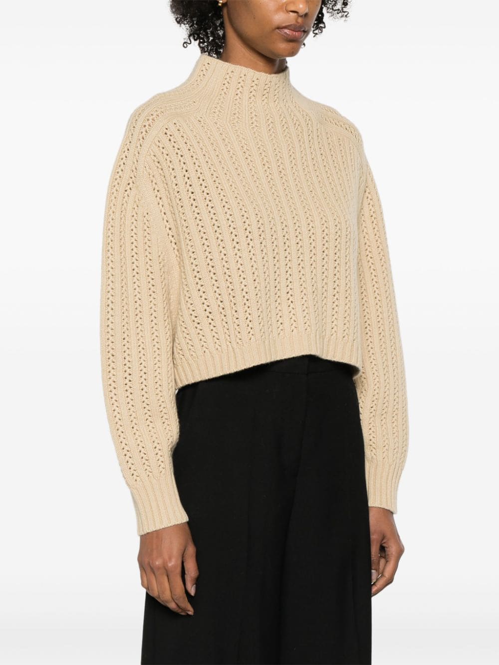 Max Mara Sweaters Beige Wool Cashmere