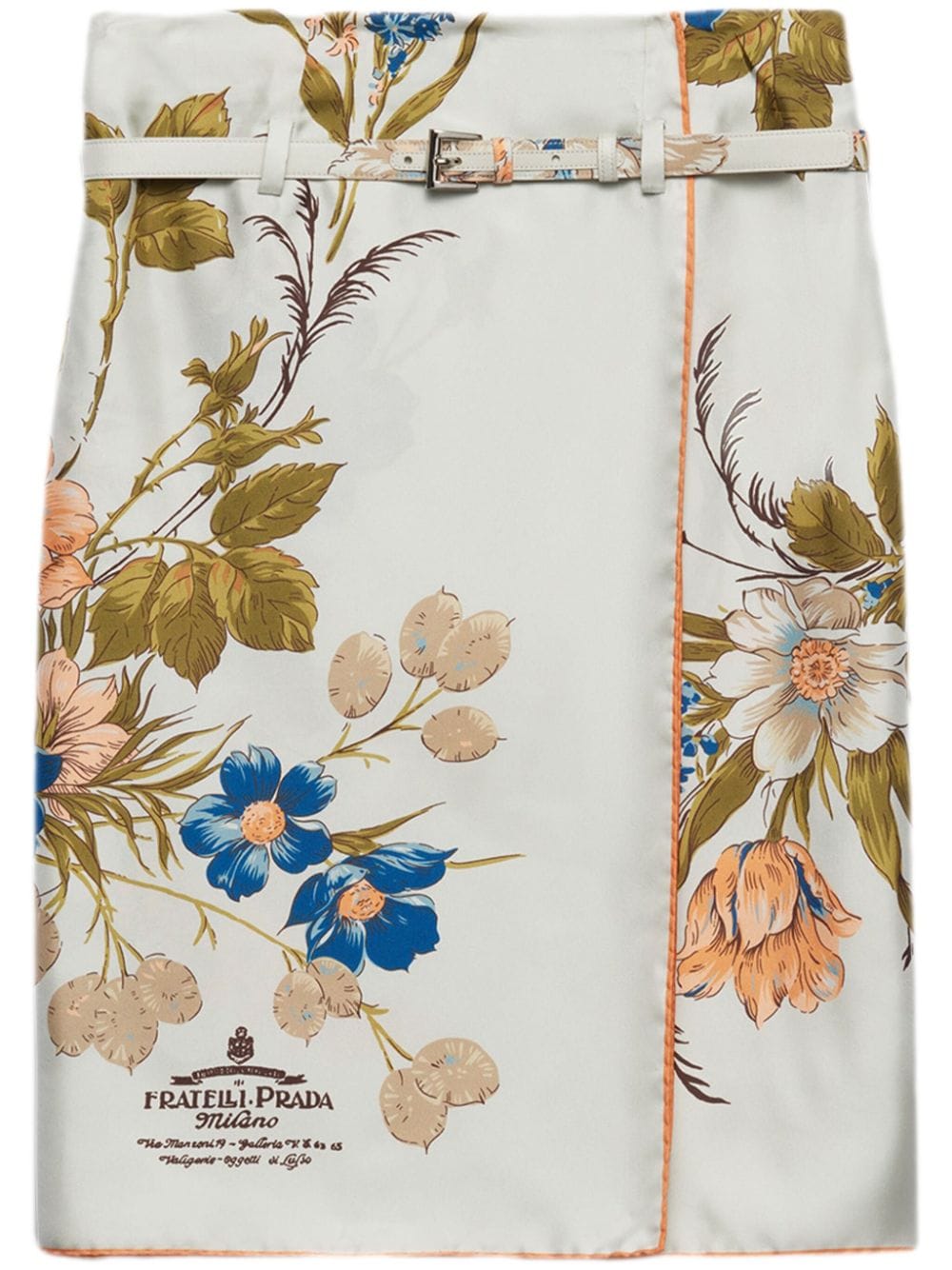 Prada Skirts Clear Blue Silk