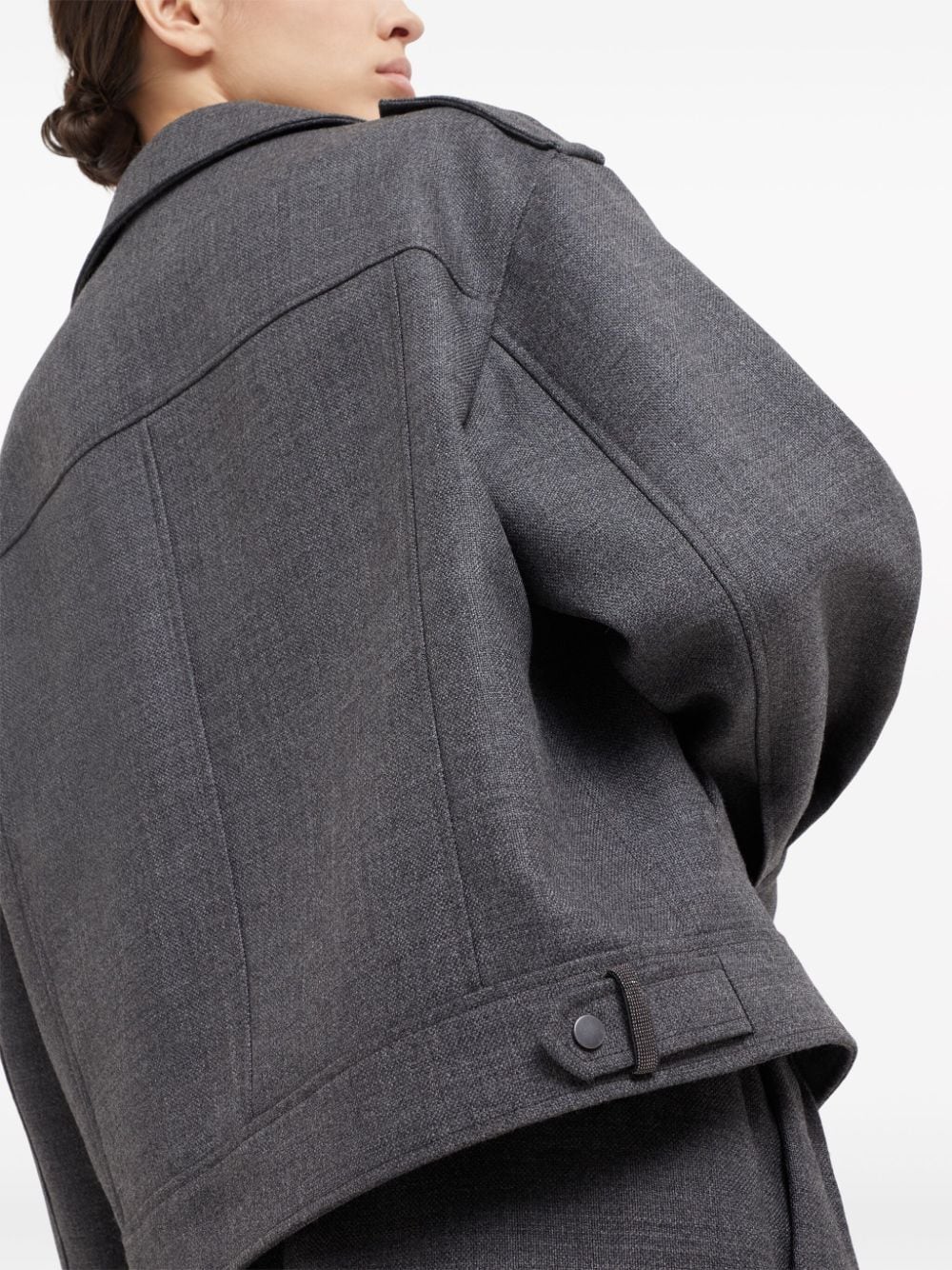 Brunello Cucinelli Jackets Grigio Scuro Virgin Wool