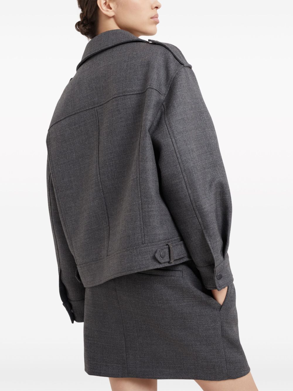 Brunello Cucinelli Jackets Grigio Scuro Virgin Wool