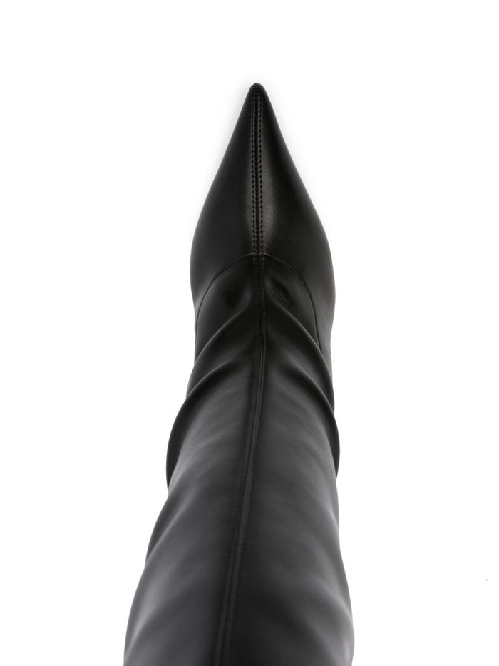 Casadei Boots Black Calf Leather