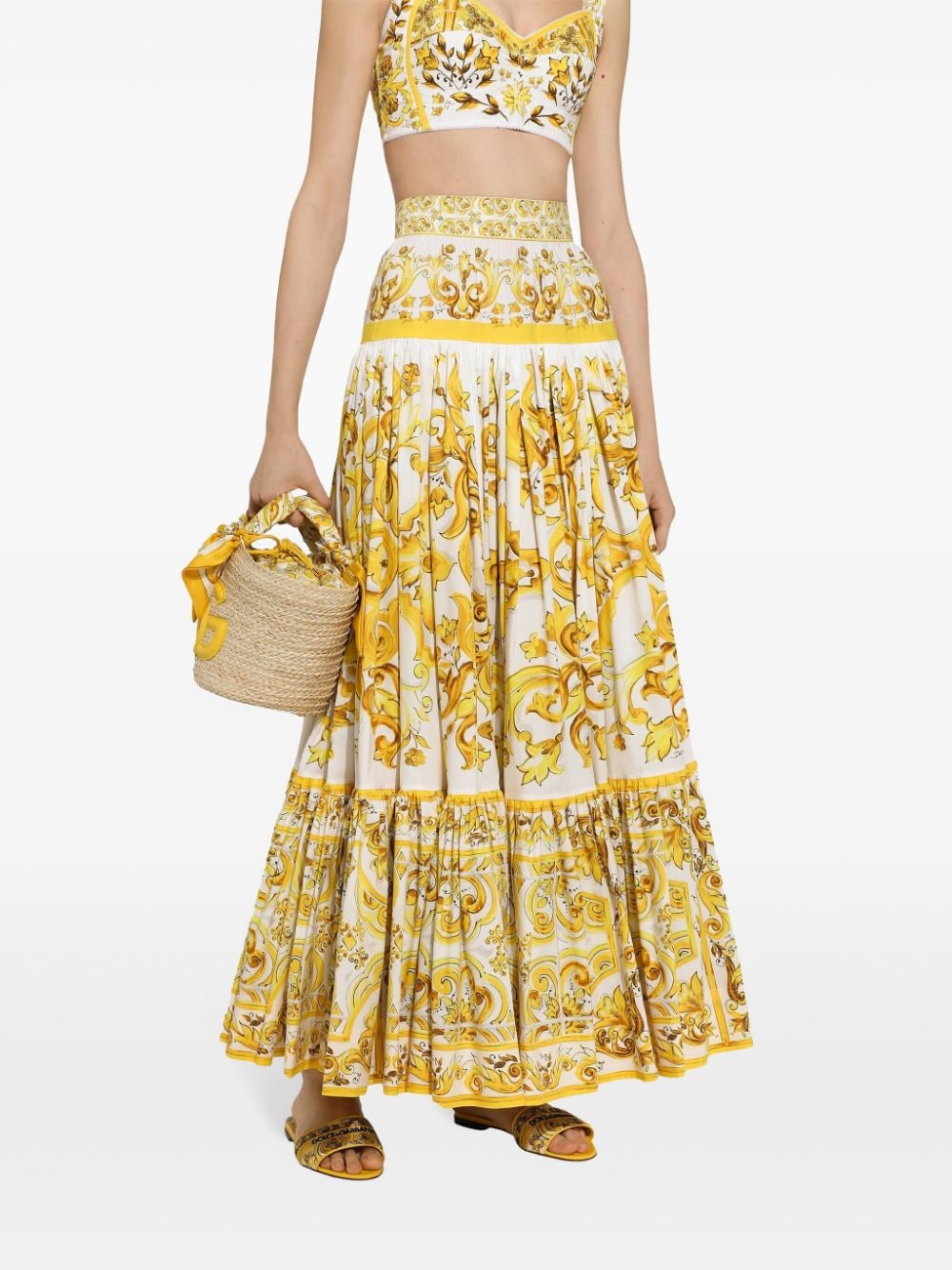 Dolce & Gabbana Skirts Yellow Cotton