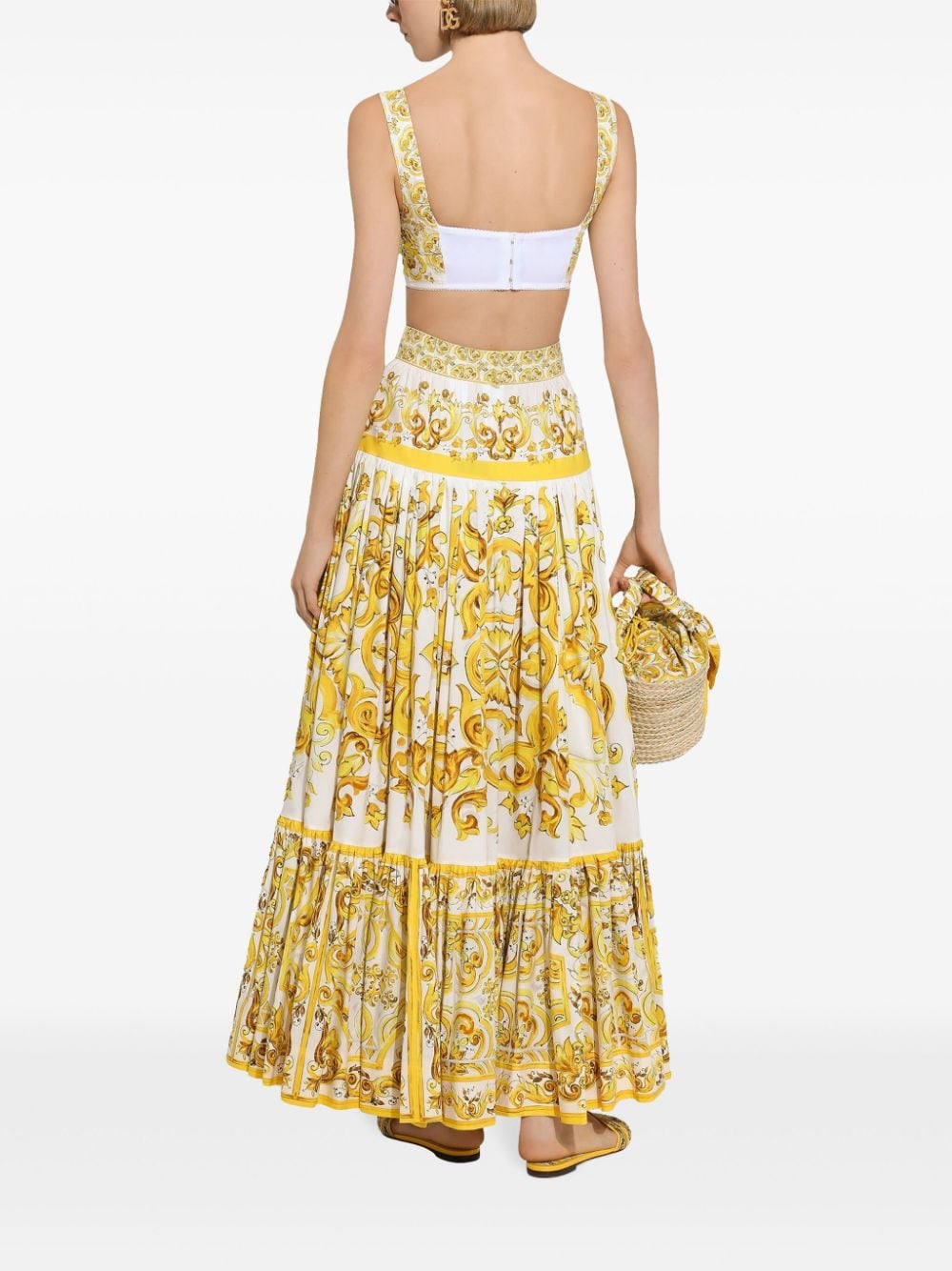 Dolce & Gabbana Skirts Yellow Cotton