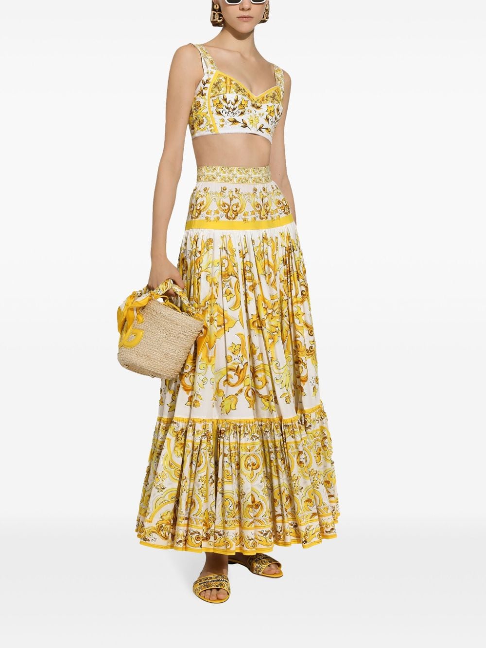 Dolce & Gabbana Skirts Yellow Cotton