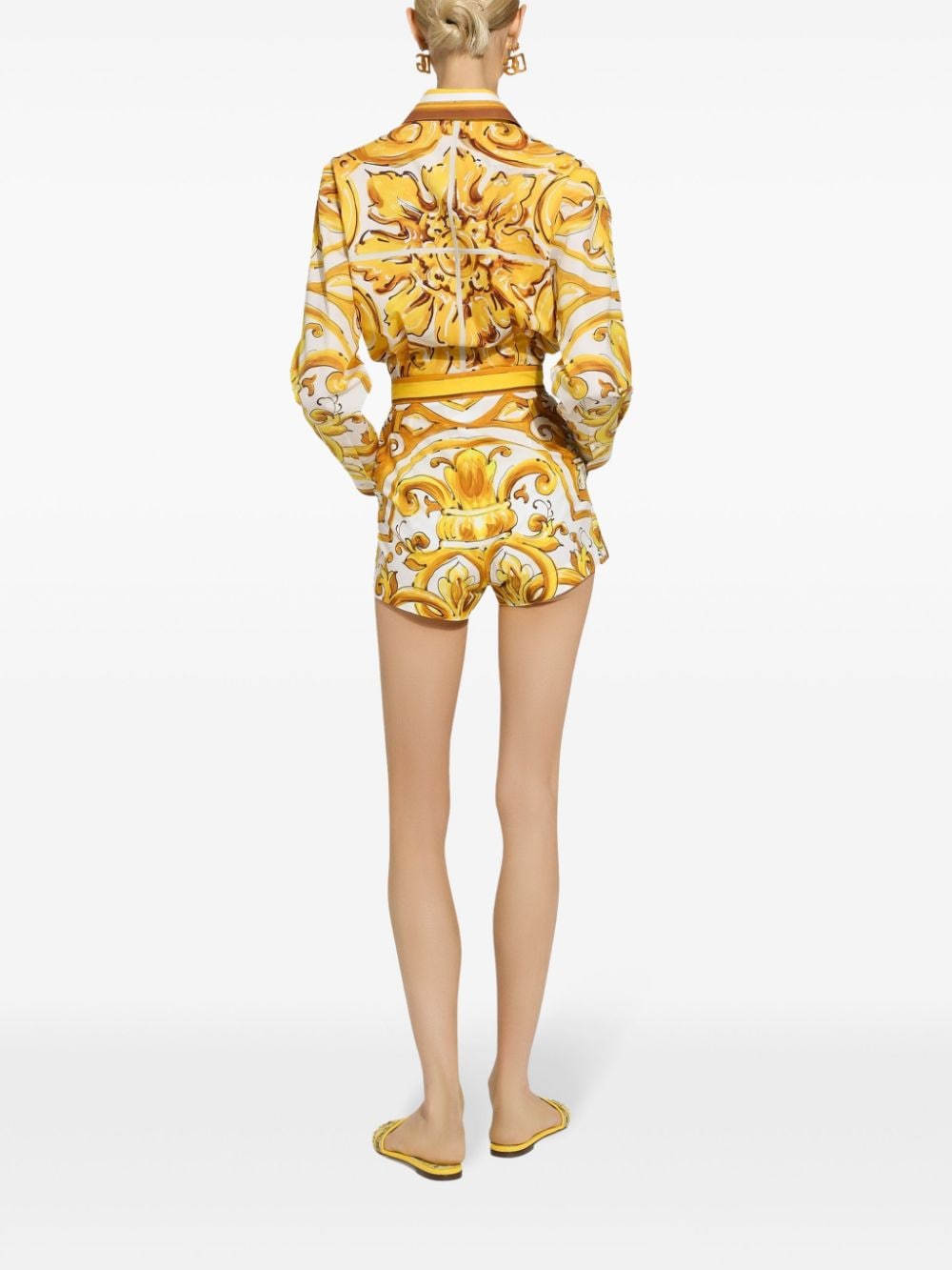 Dolce & Gabbana Shirts Yellow Cotton