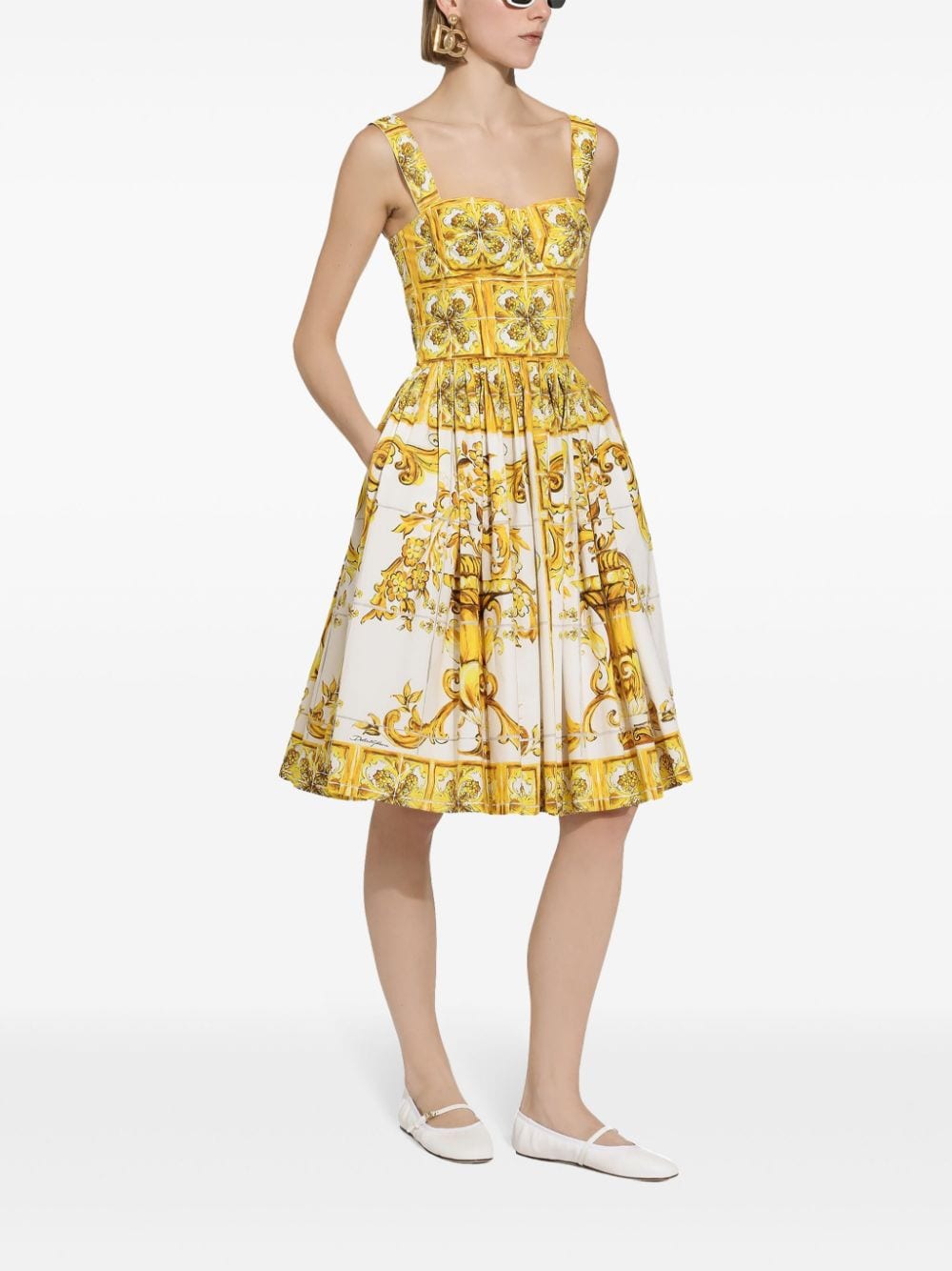 Dolce & Gabbana Dresses Yellow Cotton