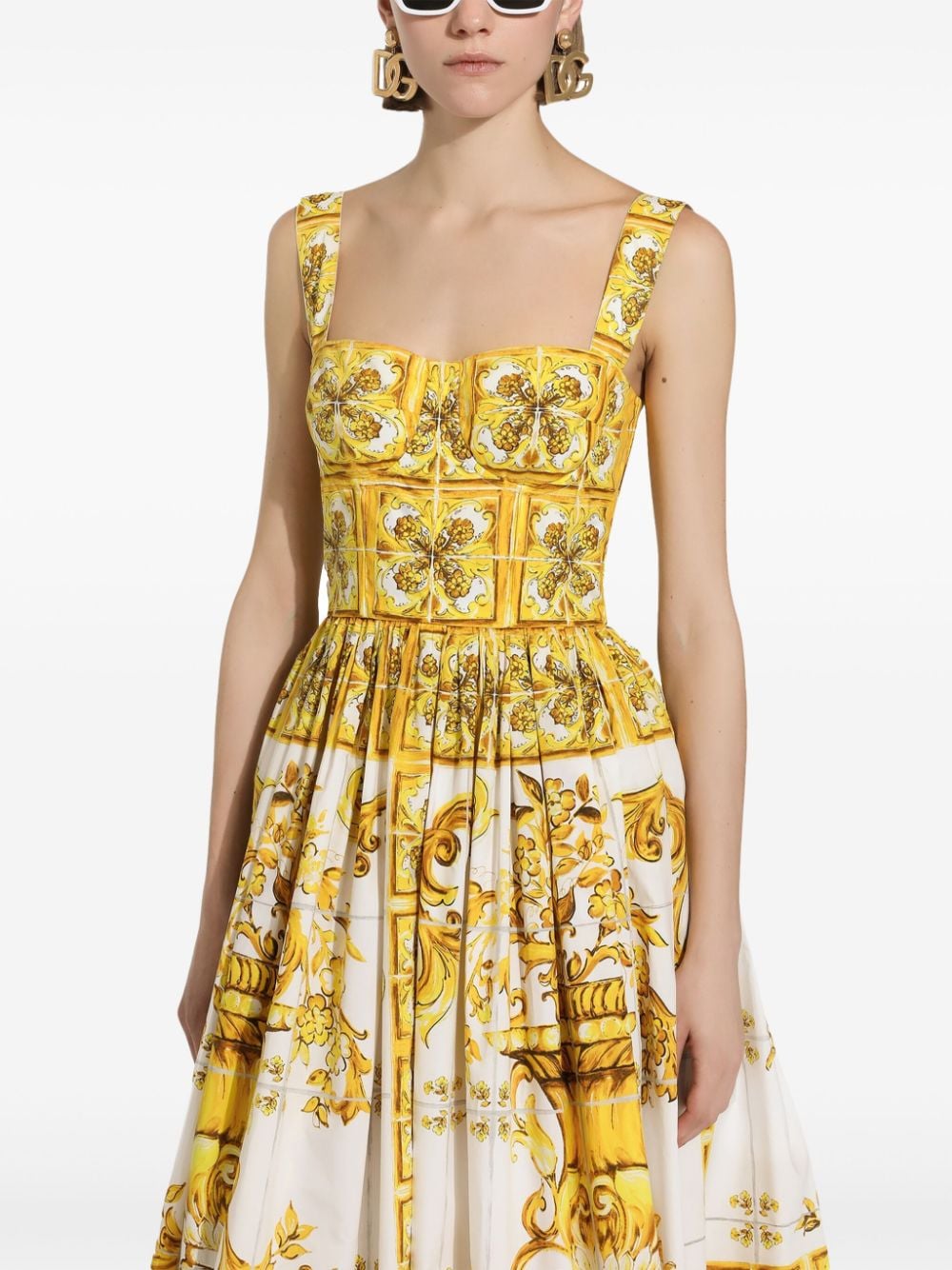 Dolce & Gabbana Dresses Yellow Cotton