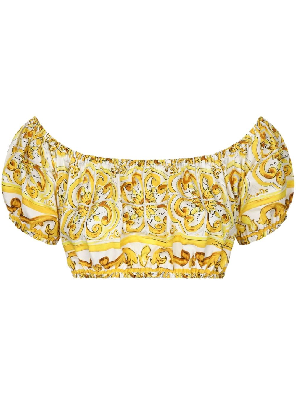 Dolce & Gabbana Top Yellow Cotton