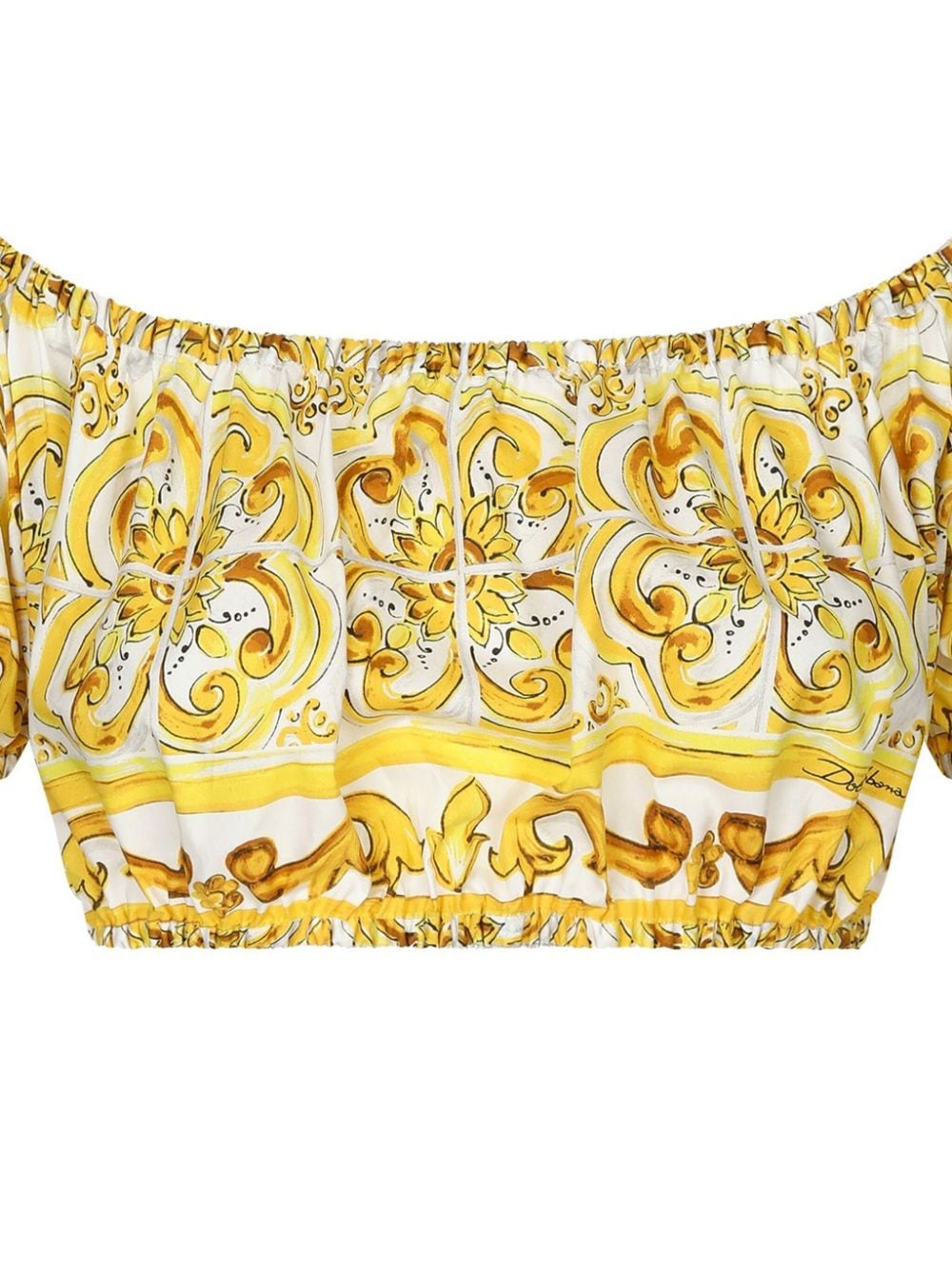 Dolce & Gabbana Top Yellow Cotton