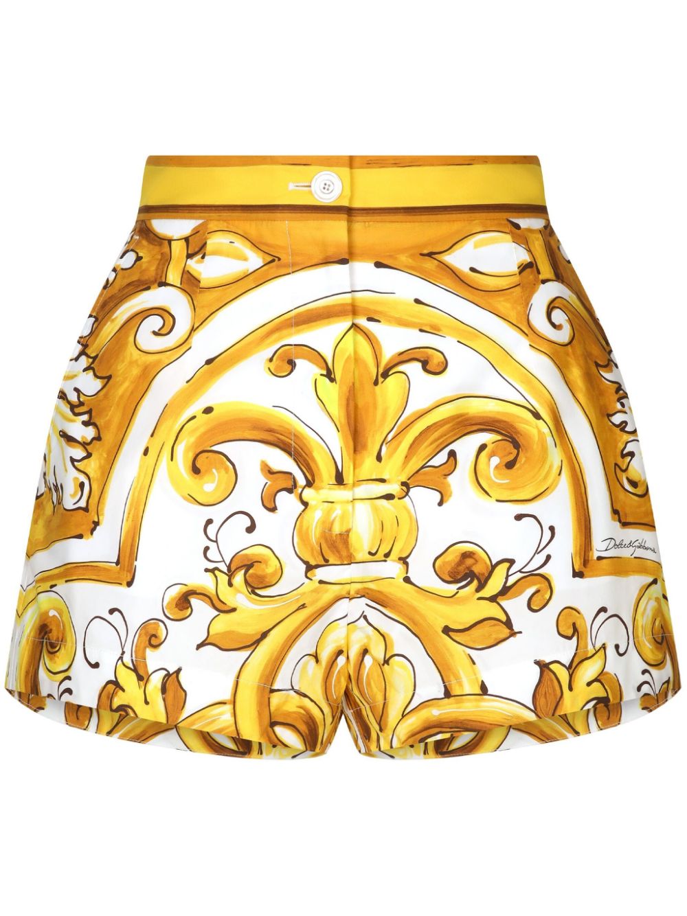 Dolce & Gabbana Shorts Yellow Natural (veg)->cotton100.0 %