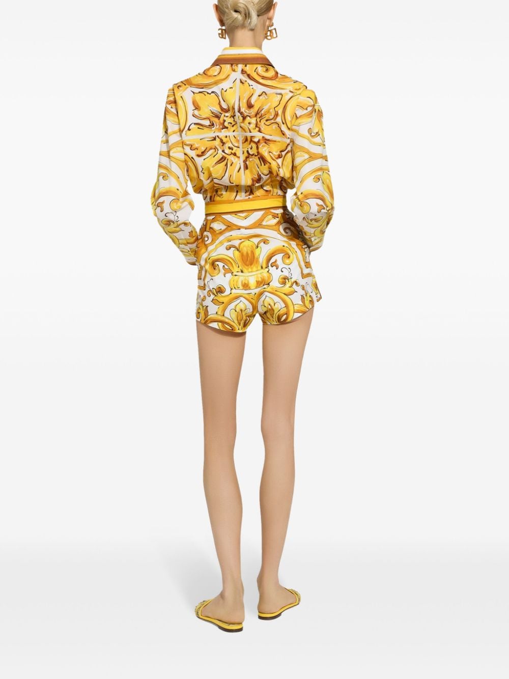 Dolce & Gabbana Shorts Yellow Natural (veg)->cotton100.0 %