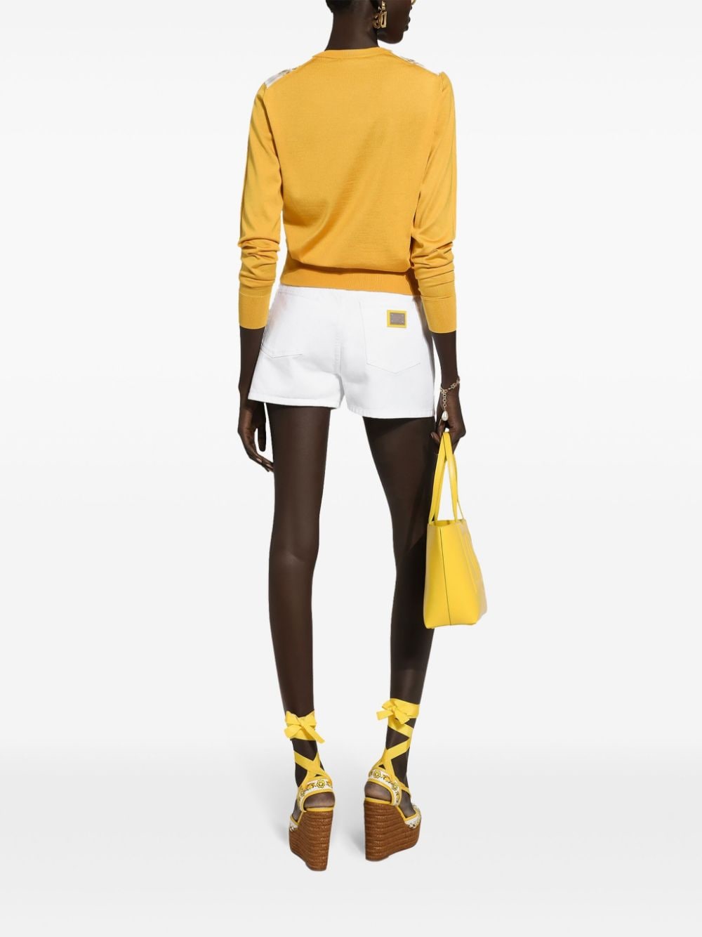 Dolce & Gabbana Shorts White Cotton