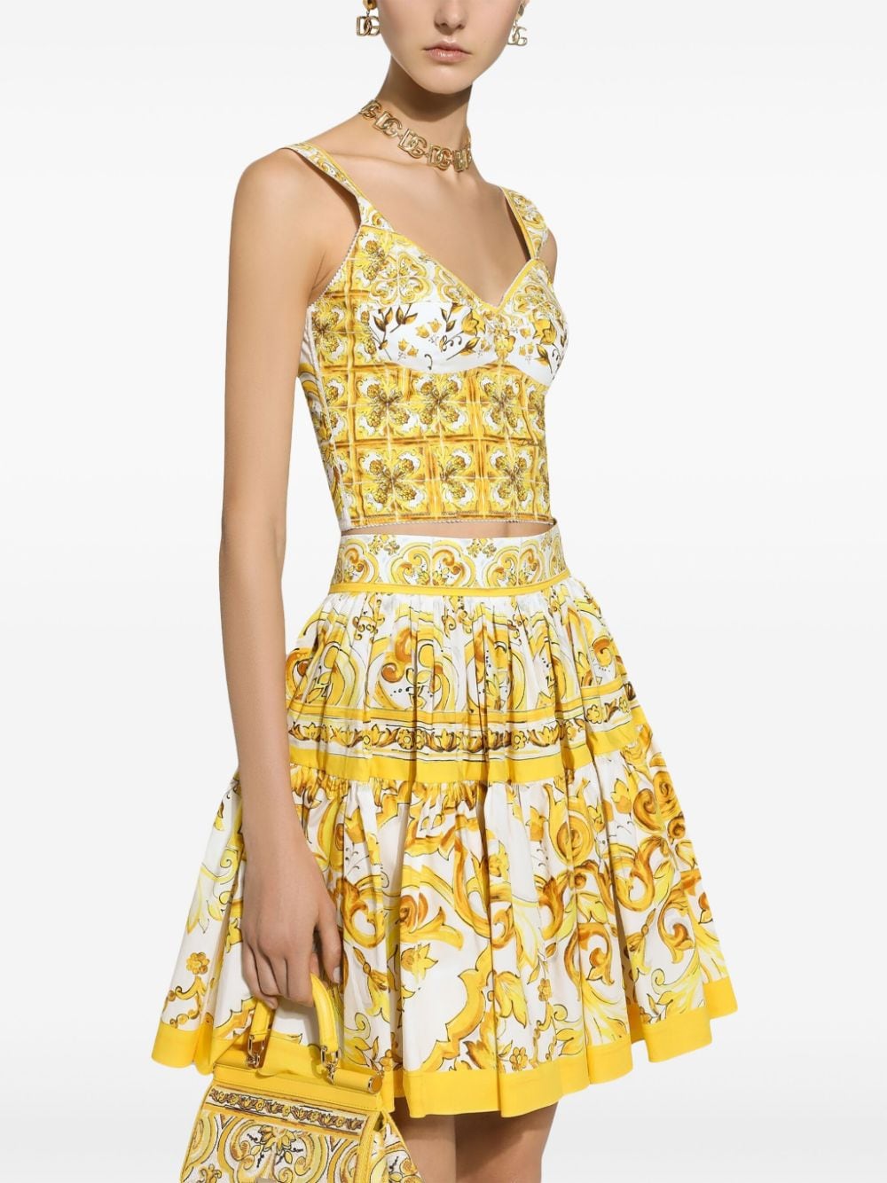Dolce & Gabbana Skirts Yellow Cotton