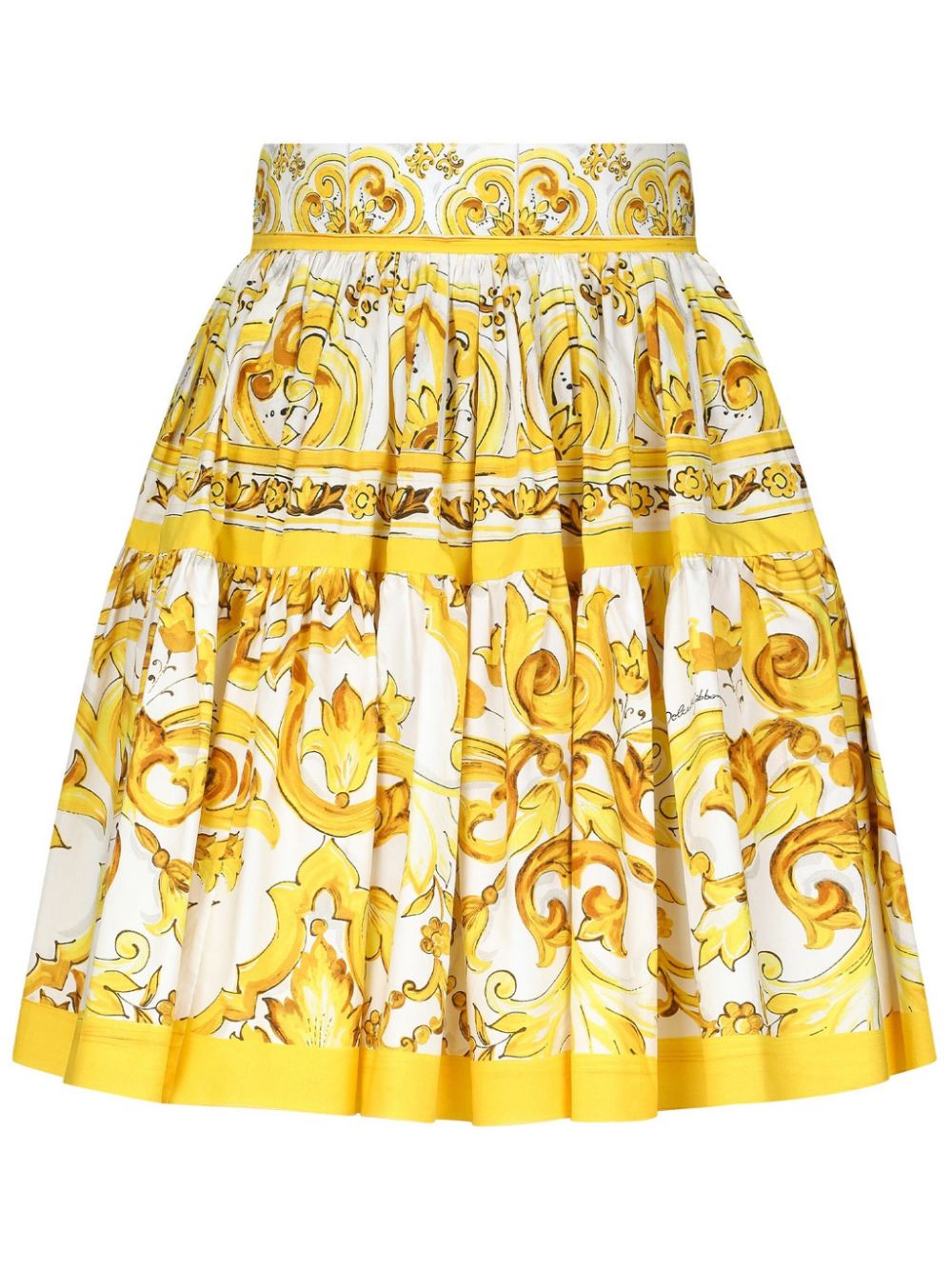 Dolce & Gabbana Skirts Yellow Cotton