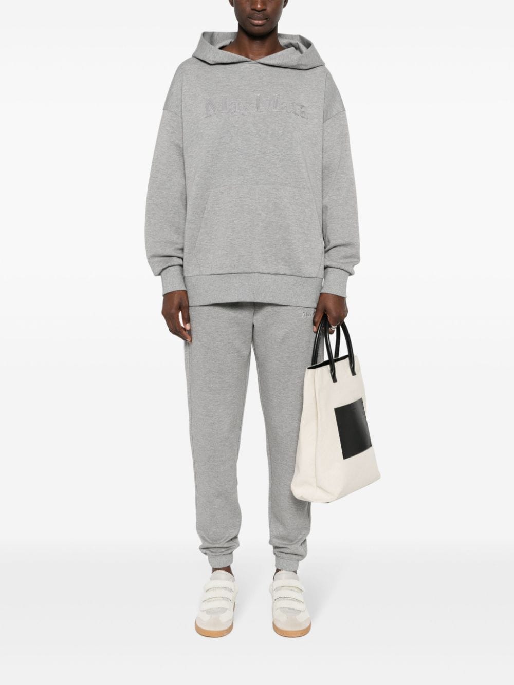 S Max Mara Trousers Grey Cotton Polyester
