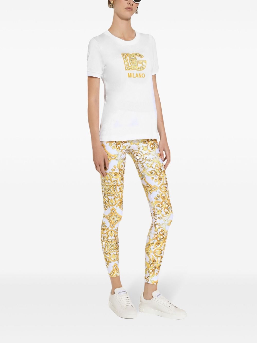 Dolce & Gabbana T-Shirts And Polos White Natural (veg)->cotton100.0 %
