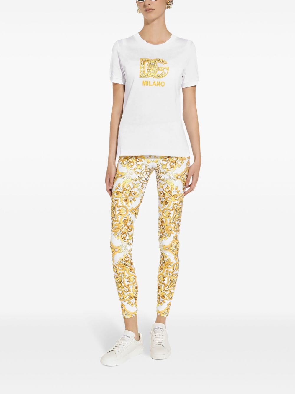 Dolce & Gabbana T-Shirts And Polos White Natural (veg)->cotton100.0 %