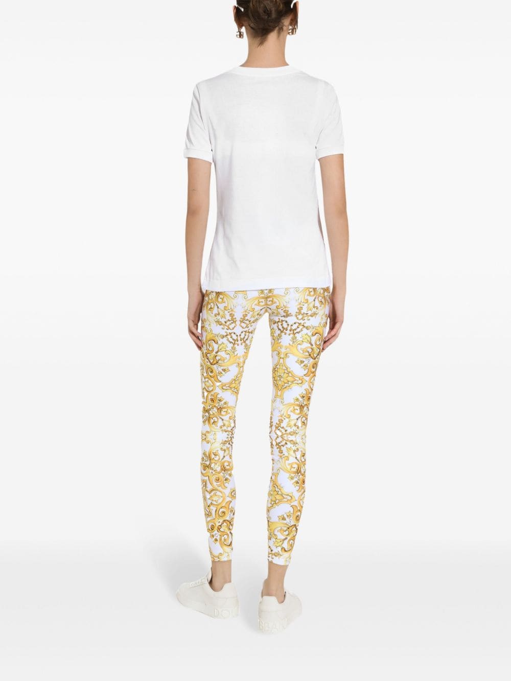 Dolce & Gabbana T-Shirts And Polos White Natural (veg)->cotton100.0 %