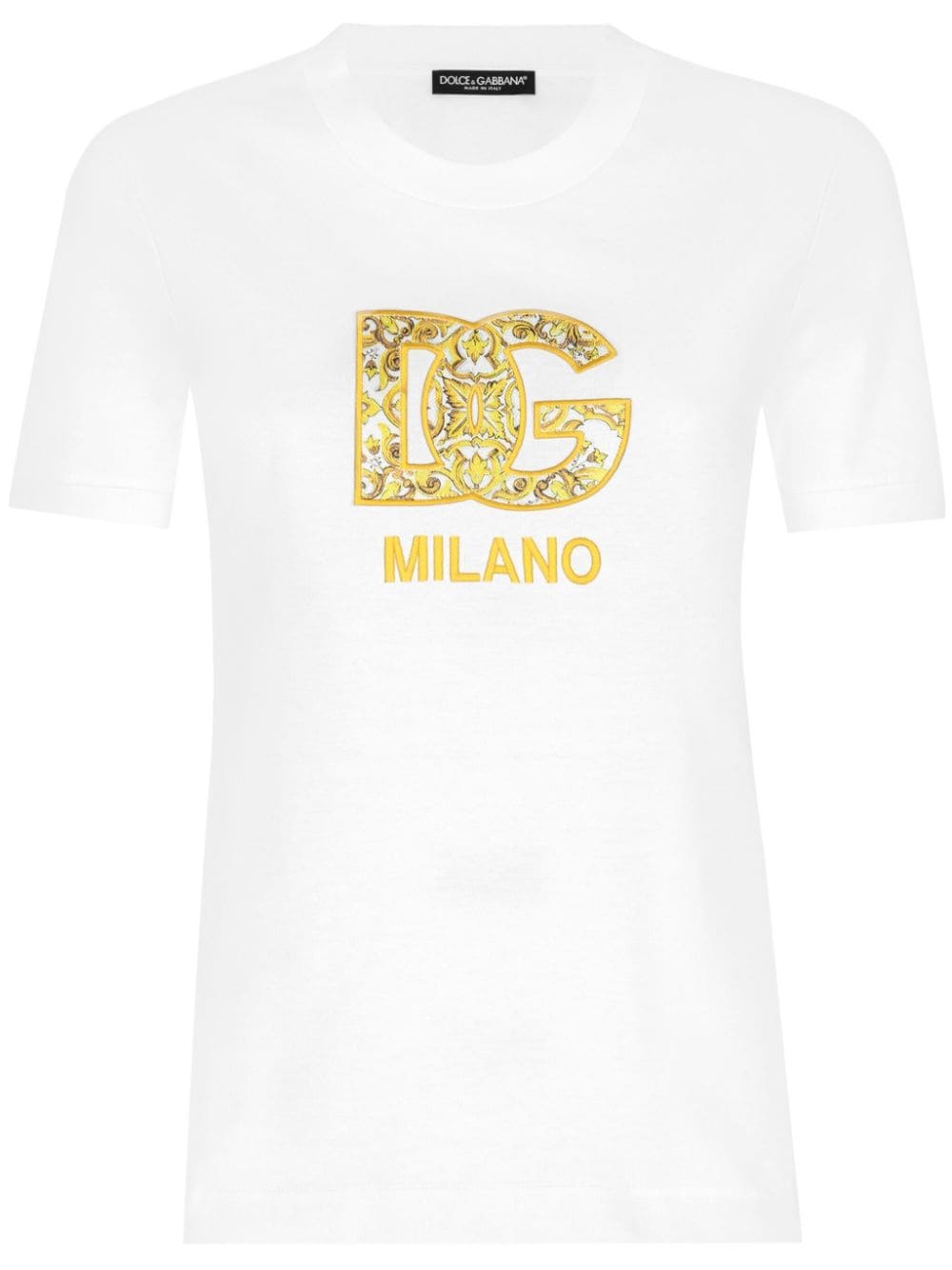 Dolce & Gabbana T-Shirts And Polos White Natural (veg)->cotton100.0 %
